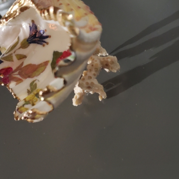 Mckenzie Childs Inspired Bear Claw Trinket Shell⚜️🖤💙⚜️ - Picture 5 of 5